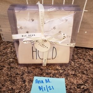 Rae Dunn HOLD Napkin Holder Bee Napkins